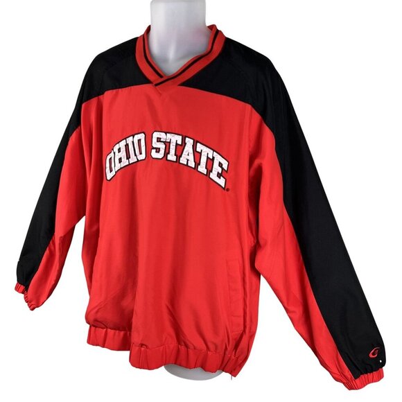 Ohio State University 58 Sports Men L 3D Spell Out Pullover Varsity Jacket Lined - Picture 9 of 16